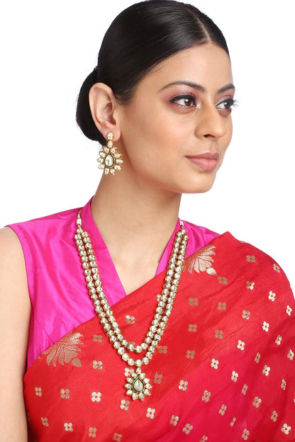 Gold Plated Meenakari Necklace Set