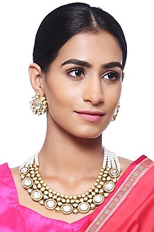Gold Plated Zircon Necklace Set
