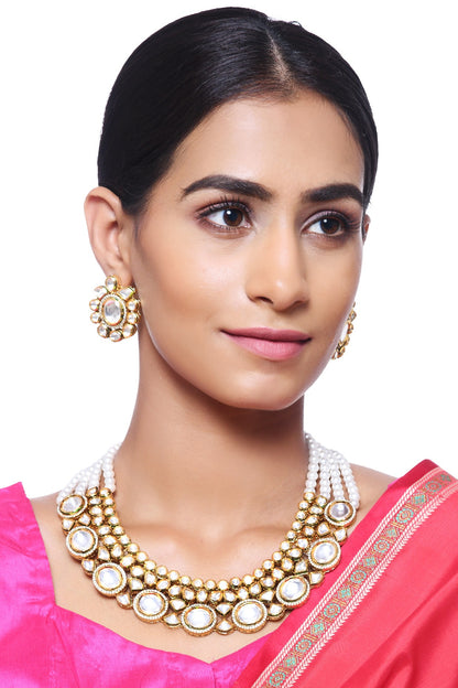 Gold Plated Zircon Necklace Set