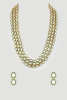 Gold Plated Meenakari Layered Necklace Set