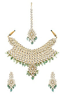 Gold Plated Zircons Necklace Set