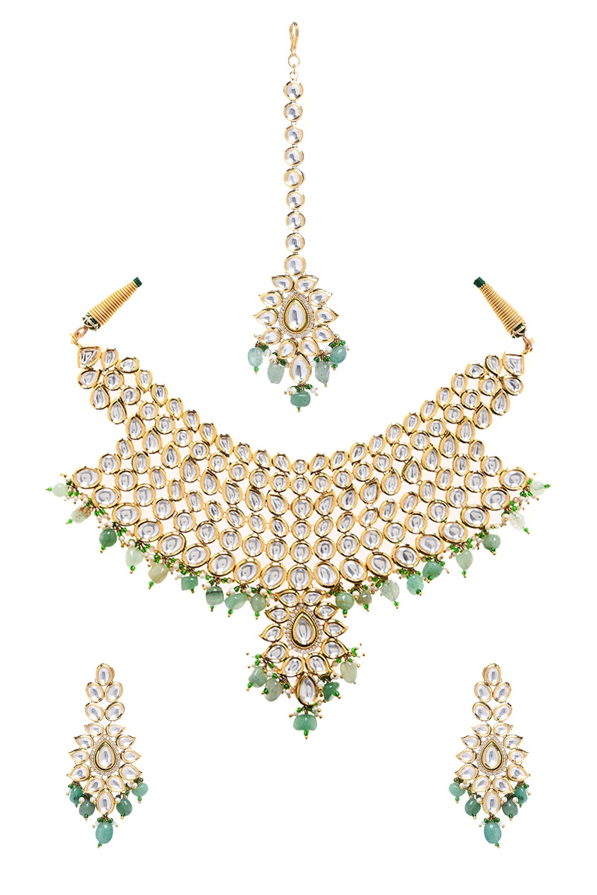 Gold Plated Zircons Necklace Set