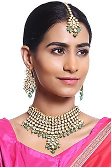 Gold Plated Zircons Necklace Set