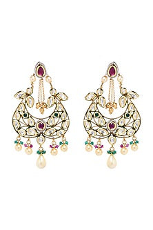 Gold Plated Chandbali Earrings