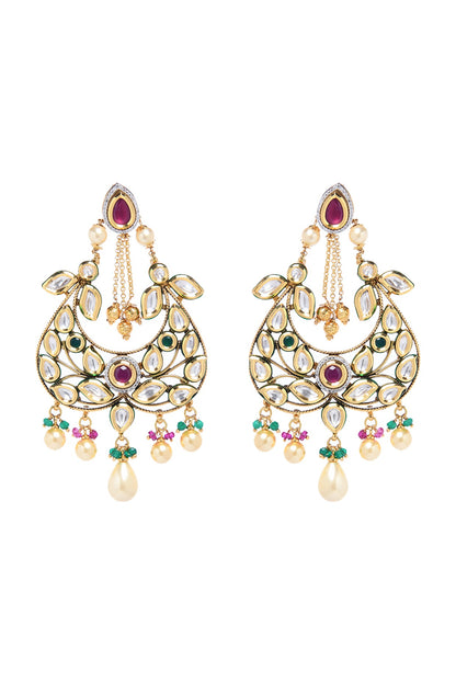 Gold Plated Chandbali Earrings