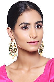 Gold Plated Chandbali Earrings