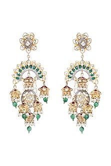 Gold Plated Crystals Earrings