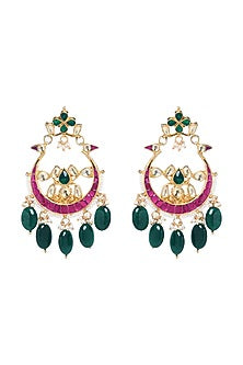 Gold Plated Kundans Earrings