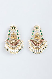 Gold Plated Pearl Earrings