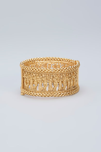 Gold Finish Radha Krishna Kada