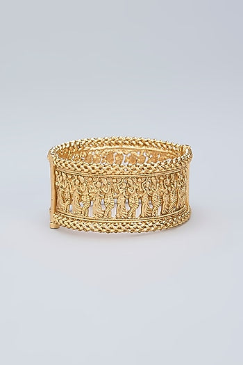 Gold Finish Radha Krishna Kada