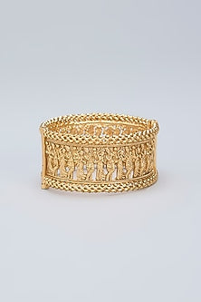 Gold Finish Radha Krishna Kada