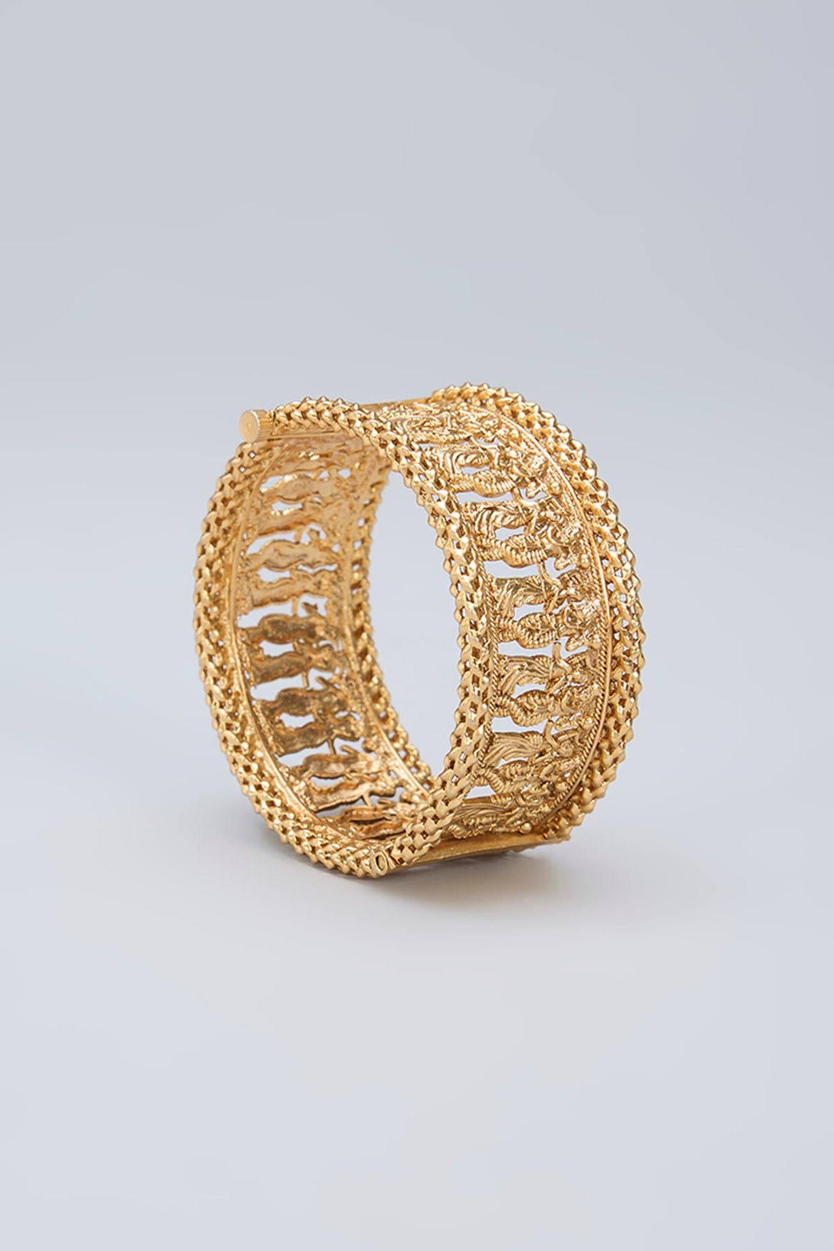 Gold Finish Radha Krishna Kada