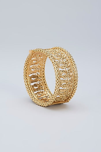 Gold Finish Radha Krishna Kada