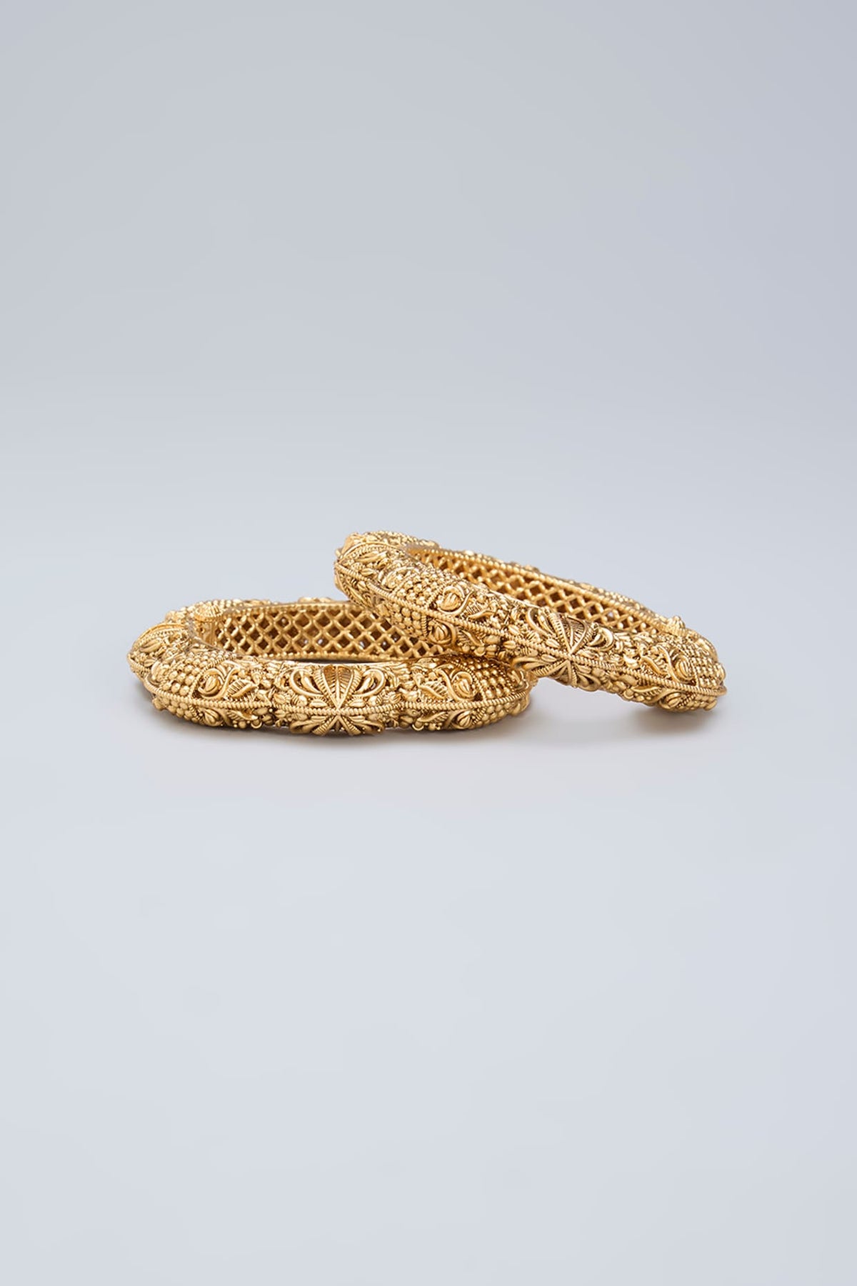 Gold Finish Temple Kada