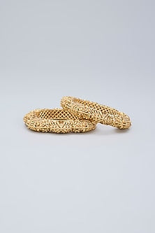 Gold Finish Temple Kada