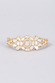 Gold Plated Kundan Polki Bangle