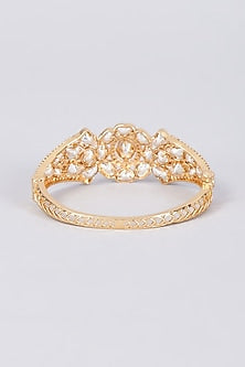Gold Plated Kundan Polki Bangle