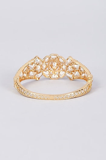 Gold Plated Kundan Polki Bangle