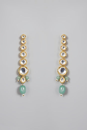 Gold Plated Kundan Polki Choker Necklace Set