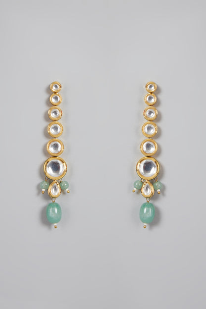 Gold Plated Kundan Polki Choker Necklace Set