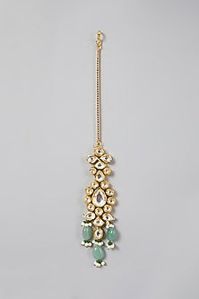 Gold Plated Kundan Polki Long Necklace Set
