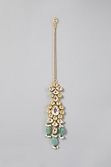 Gold Plated Kundan Polki Long Necklace Set