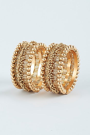 Antique Gold Finish Ghungroo Bracelets (Set of 2)