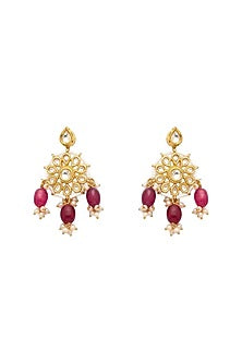 Gold Plated Kundan Polki Meenakari Necklace Set