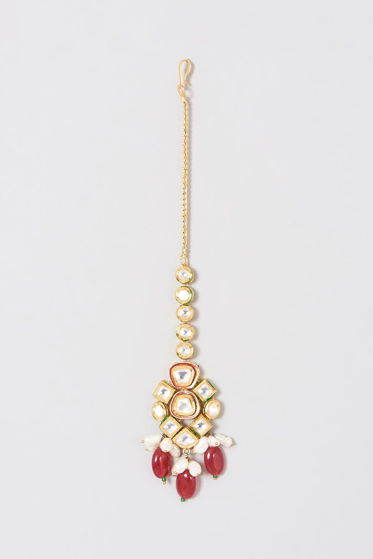 Gold Plated Kundan Polki Necklace Set