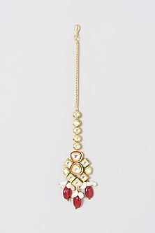 Gold Plated Kundan Polki Necklace Set