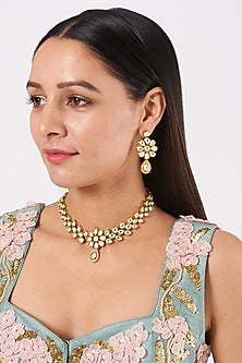 Gold Plated Zircon Necklace Set