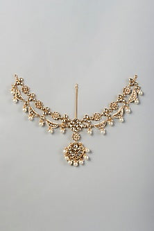 Gold Plated Kundan Polki Matha Patti