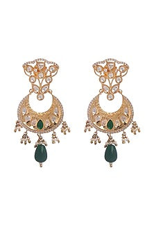 Gold Plated Beaded Long Pendant Necklace Set
