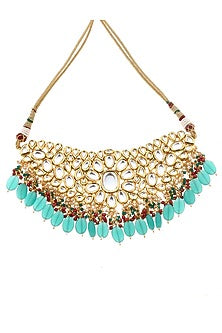 Gold Plated Agate Beads Necklace Set