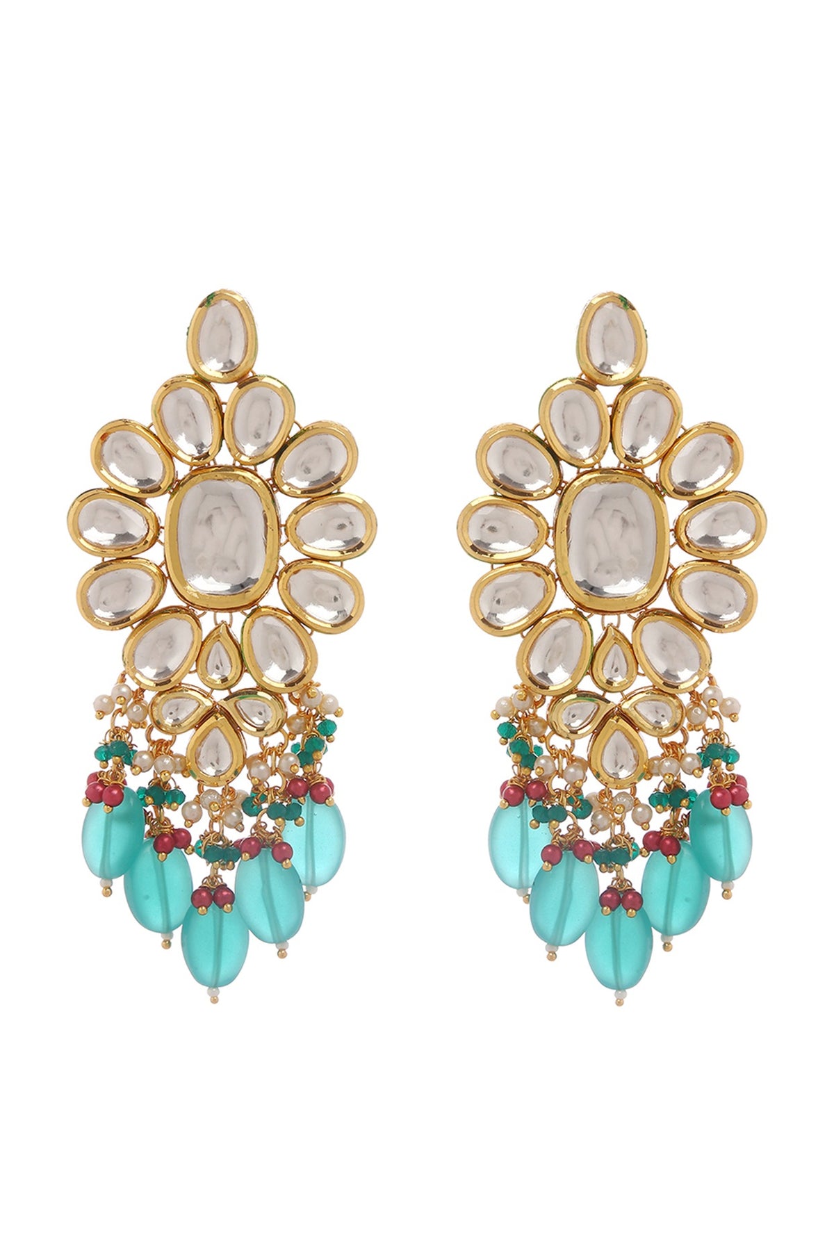 Gold Plated Agate Beads Necklace Set