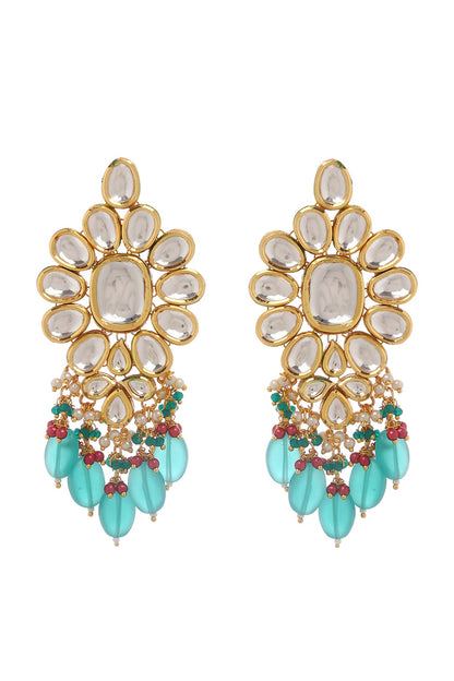Gold Plated Agate Beads Necklace Set
