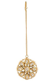 Gold Plated Kundan Polki Choker Necklace Set