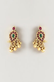 Gold Finish Lakshmi Necklace Set
