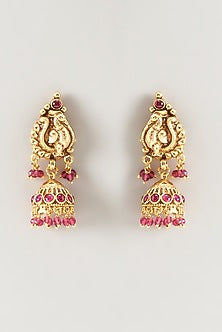 Gold Finish 3D Pendant Necklace Set
