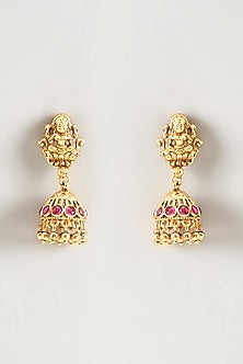 Gold Finish Lakshmi Temple Necklace Set