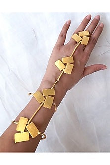 Gold Plated Handcrafted Hand Harness