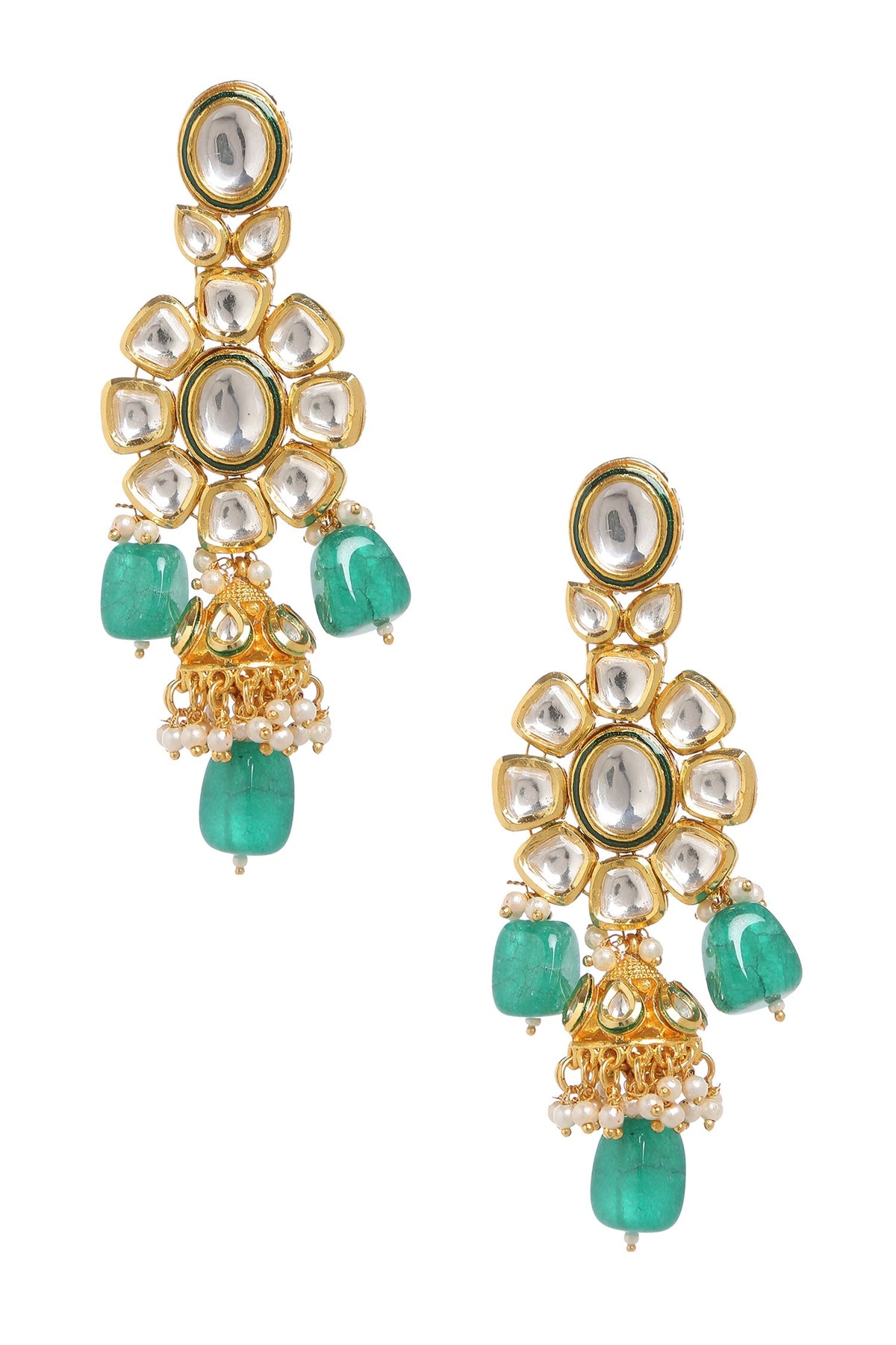 Kundan Embellished Layered Necklace Set 