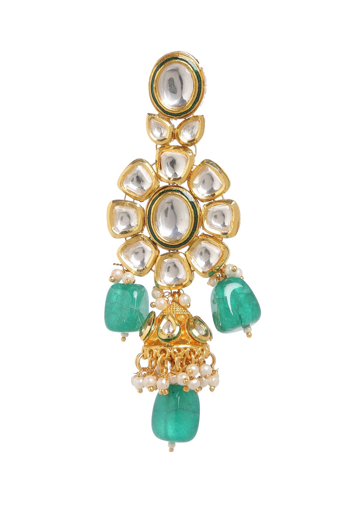 Kundan Embellished Layered Necklace Set 