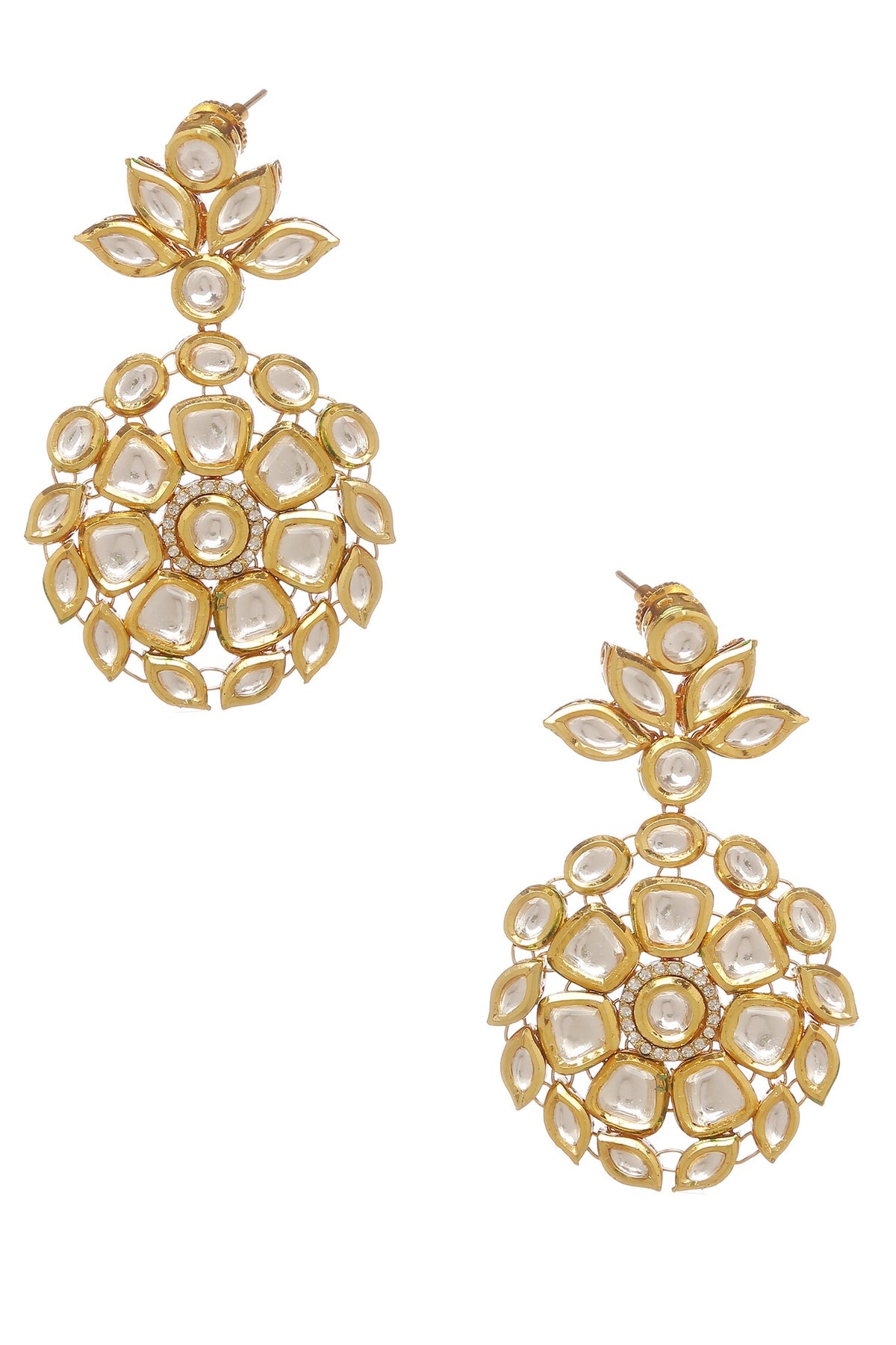 Kundan Embellished Long Necklace Set 