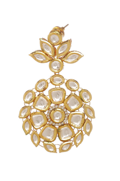 Kundan Embellished Long Necklace Set 