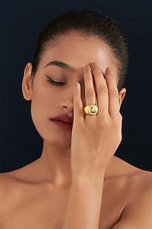 Gold Plated Evil Eye Ring