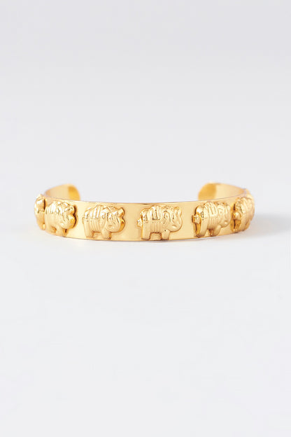 Gold Plated Elephant Bracelet