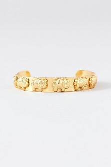 Gold Plated Elephant Bracelet