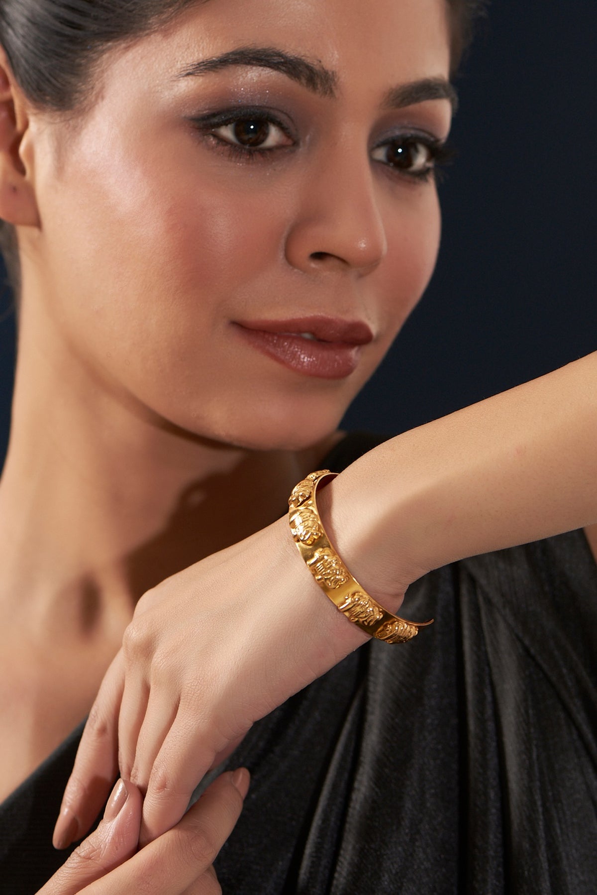 Gold Plated Elephant Bracelet